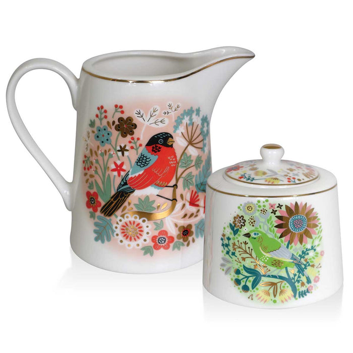 Tipperary Birdy Greenfinch Sugar Bowl & Bullfinch Milker Set | 135598