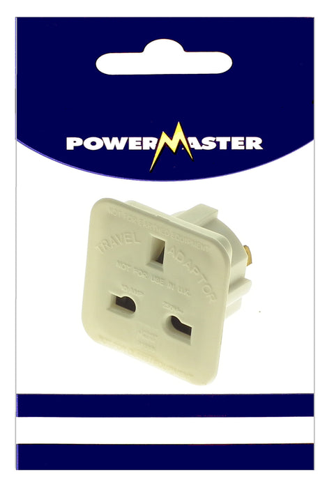 Powermaster Travel Adaptor 2 Pin Flat 13A | 1378-20