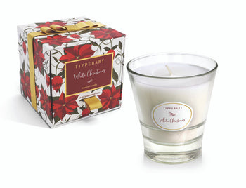 Poinsettia Tumbler Candle - White Christmas | 155787