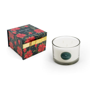 Poinsettia 3 Wick Candle - Christmas Nostalgia | 155862