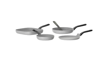 Berghoff 4 Pc Frying Pan Set Non Stick Grey Glints Spirit with turner Balance | 3950614