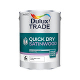 Dulux Trade Quick Dry Satinwood Pure Brilliant White 5L | 5220149