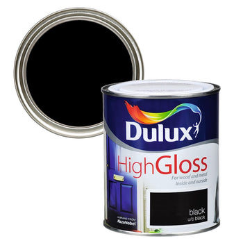 Dulux High Gloss Black 750ml | 5083945