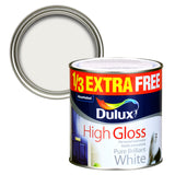 Dulux High Gloss Pure Brilliant White 750ml + 33% FREE | 5083959