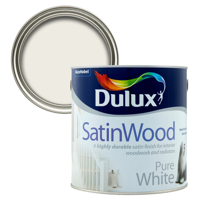 Dulux Satinwood Pure White 2.5L | 5084302