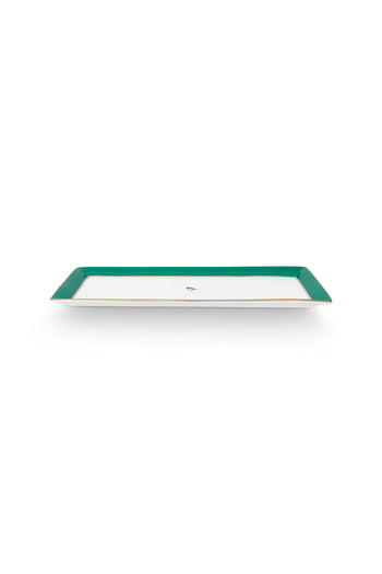 Love Birds Rectangular Cake Tray Emerald 33.3x15.5 | 51.018.156