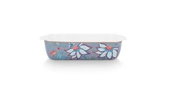 Baking Dish Rectangular Flower Festival Blue 27.5x18.5x6.5cm │51.019.012