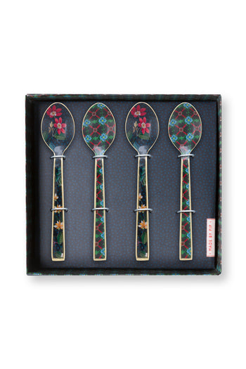 Berry Blues Set/4 Spoons Enamelled 14.5cm | 51.060.025