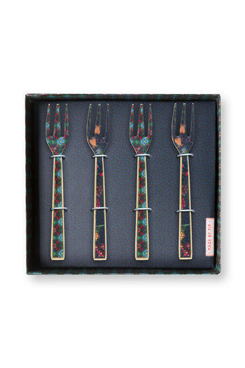 Berry Blues Set/4 Cake Forks Enamelled 14.5cm | 51.060.026