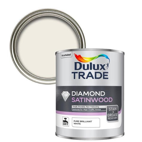 Dulux Trade Diamond Satinwood Pure Brilliant White 2.5L | 5282774