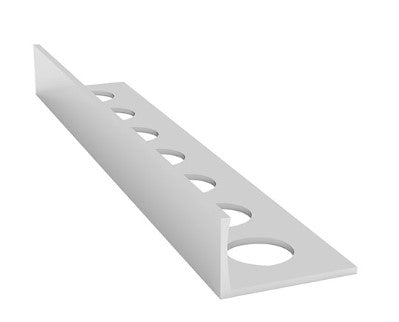 10mm Aluminium Straight Edge Trim - Chrome Finish | ATCT002