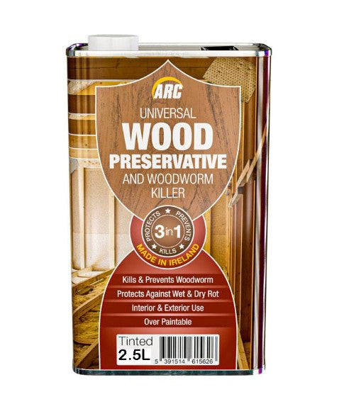 ARC Wood Preservative & Woodworm Killer 2.5lt - Green/Blue | AWPW006