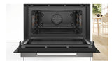 Bosch Series 8 Built-In Compact Oven with Microwave Function - Black | CMG7241B1B