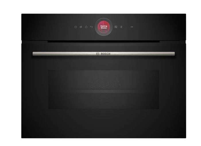 Bosch Series 8 Built-In Compact Oven with Microwave Function - Black | CMG7241B1B