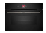 Bosch Series 8 Built-In Compact Oven with Microwave Function - Black | CMG7241B1B