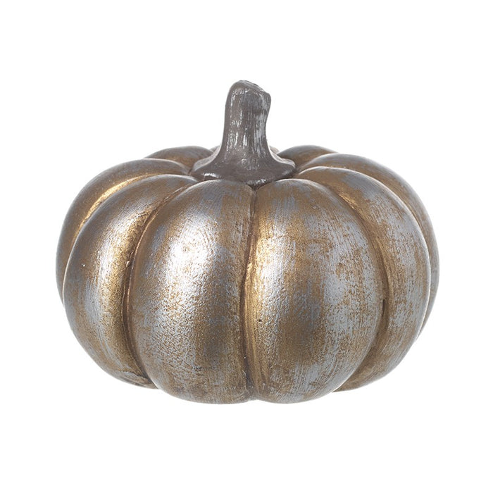 Small Silver Finish Pumpkin | CODE188B