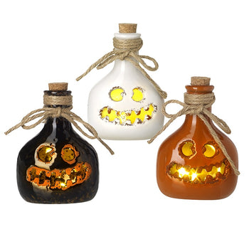 Halloween Pottery Light Up Bottles | DJX154