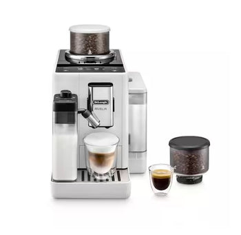 Delongi Rivelia Auto Compact Bean to Cup Coffee - White | EXAM440.55.W