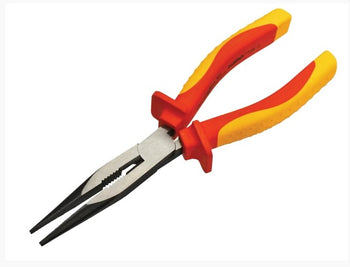 Faithfull VDE Long Nose Pliers 8'' | FAIPLVDELN8