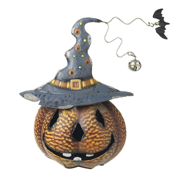 Metal Pumpkin In Witch Hat | FCP077