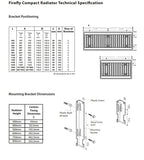 Firefly Compact Single Panel Radiator 700 x 500mm | F11507KD