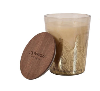 Genesis Wood Sage Round Large Candle | GEN011