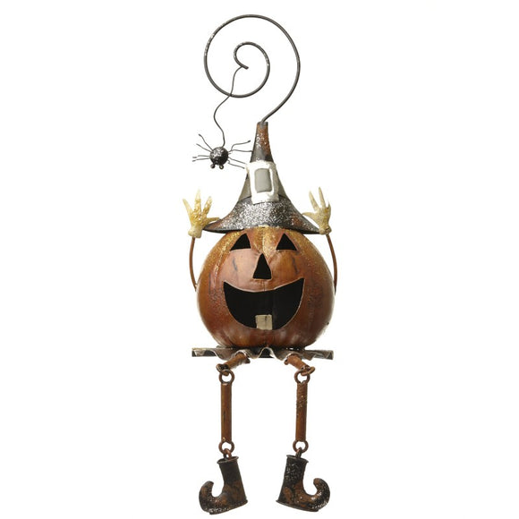 Metal Pumpkin With Spider | HOM072