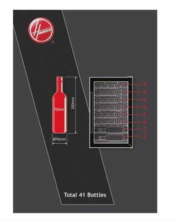 Hoover Wine Cooler - Black | HWC150UKW/N