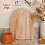 KitchenCraft Idilica Beechwood Reversible Chopping Board │IDBOARDMED