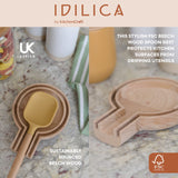 KitchenCraft Idilica Beechwood Spoon Rest │IDSPNREST