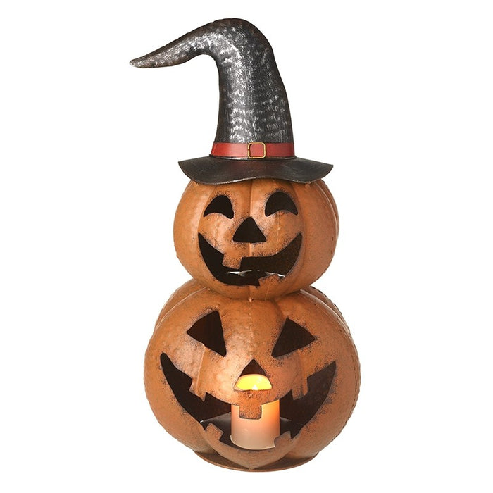 Metal Pumpkins W/Hat | JTT002