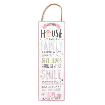 Love Life Wall Plaque - In This House 30cm | LL490