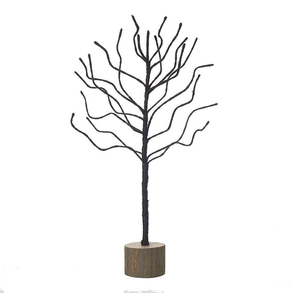 Black Twig Tree With Wooden Base | OYY214