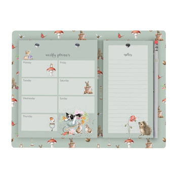 Garden Friends' Weekly Animal & Weekly Shopping Planner Pad | PLAN003