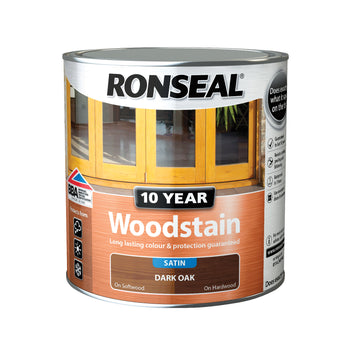 Ronseal Quick Drying Woodstain Dark Oak Satin 250ml | 09478