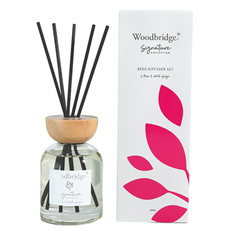 Lotus & White Sage Filled Reed Diffuser by Woodbridge 200ml | W006LW