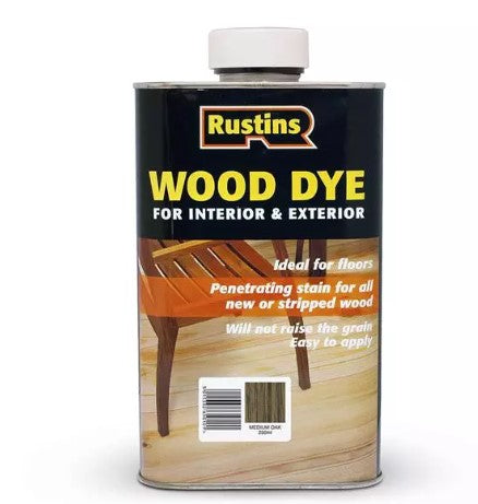 Rustin's Wood Dye Medium Oak 250ml | R650061