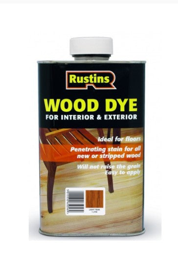 Rustin's Wood Dye Light Teak 250ml | R650068