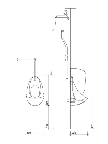 Spectrum Urinal Bowl - Back Outlet | SPECTRUMPACKAGE