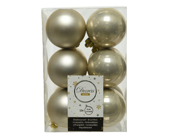 6cm Shatterproof Christmas Baubles