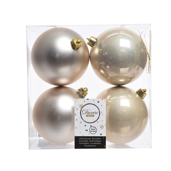 10cm Pearl Shatterproof Baubles│022177