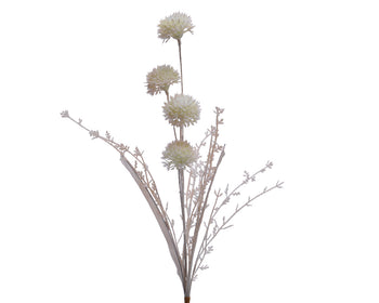 Flower Bunch with Glitter Natural│220428