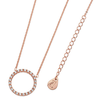 Tipperary Crystal Forever Moon Pendant Rose Gold│110175