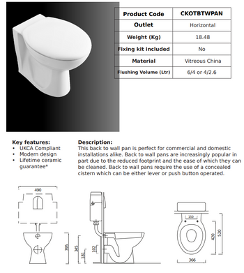 Kota Back to Wall Pan | CKOTBTWPAN