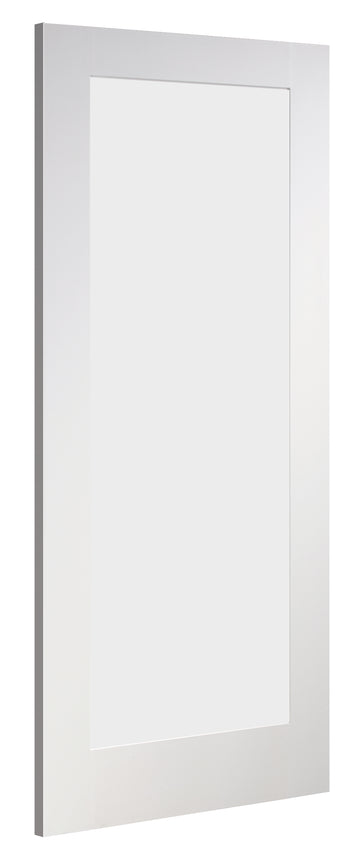 NM6GC Primed Shaker Style Glazed Door