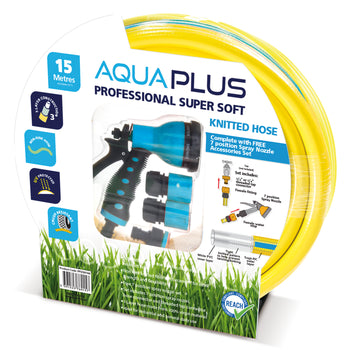 AquaPlus Professional Yellow Knitted Supersoft Fitted Hose