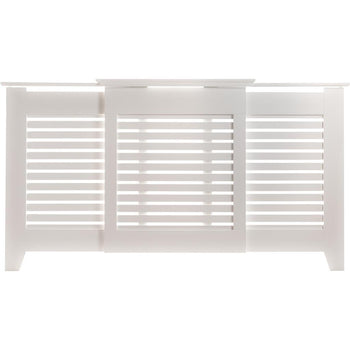 Tema Contemporary Adjustable Radiator Cover White Medium │RCDCAD02W