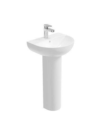 Horizon 45cm 1th Round Basin & Full Pedestal | USW0320